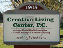 Creative Living Sign